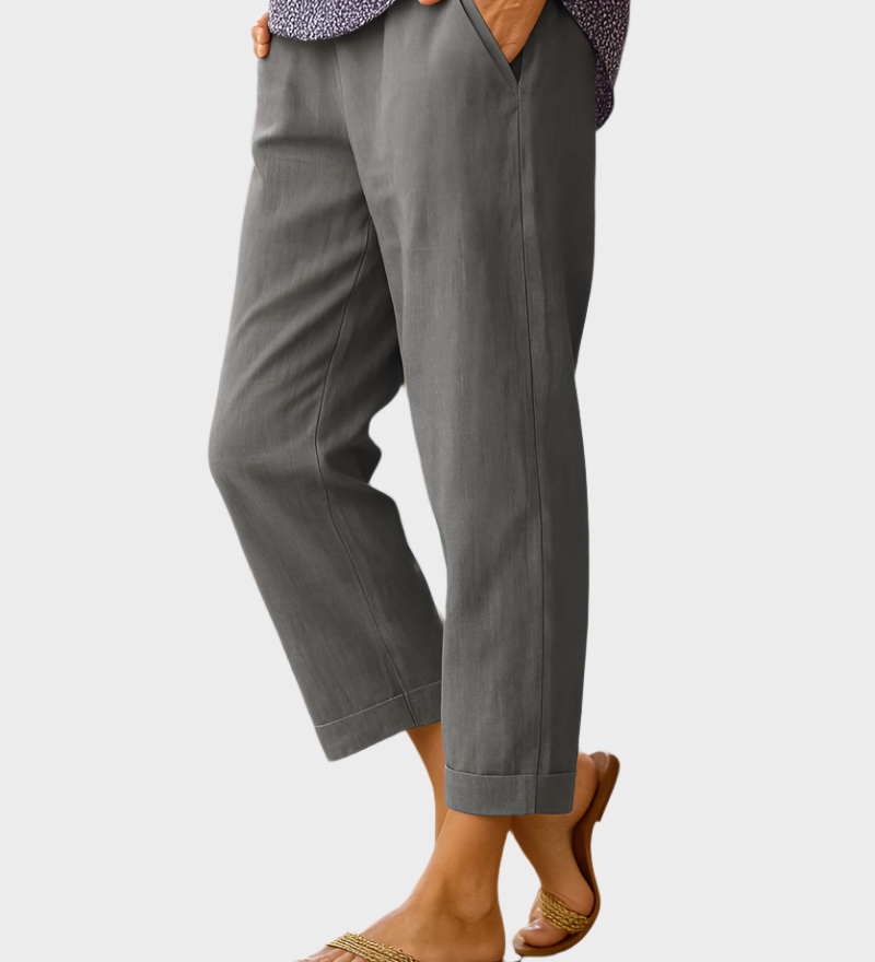 Vasaros Kelnės iš Lino ir Medvilnės