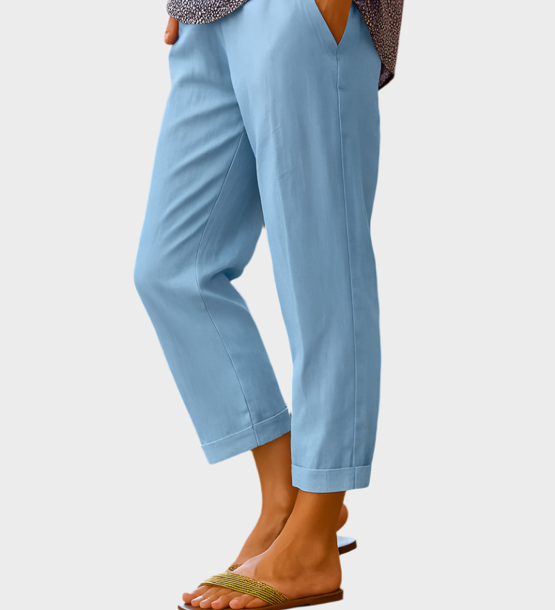 Vasaros Kelnės iš Lino ir Medvilnės