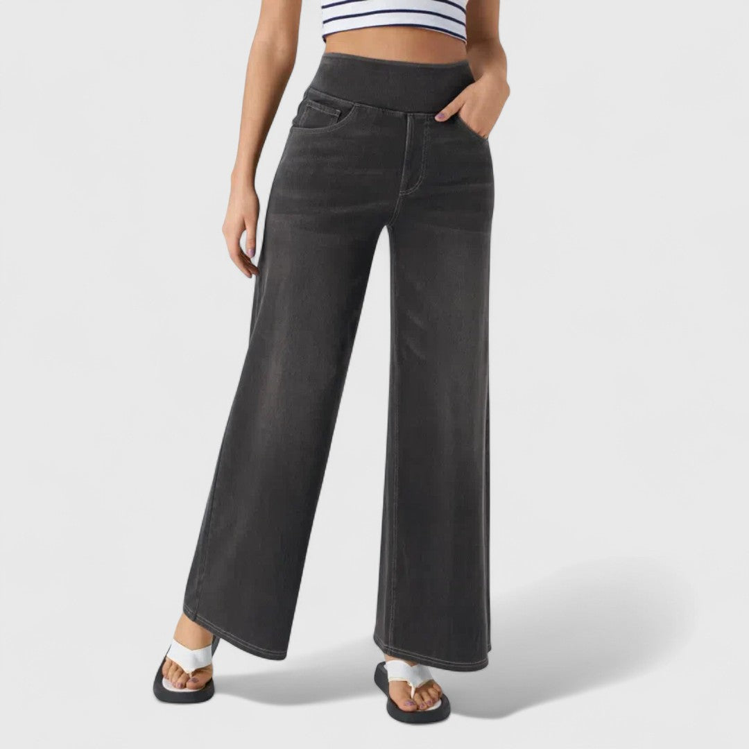 Viltis - patogios ir elastinės kelnės su aukšta juosmens