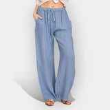 Vasaros Lino Kelnės Lengvos