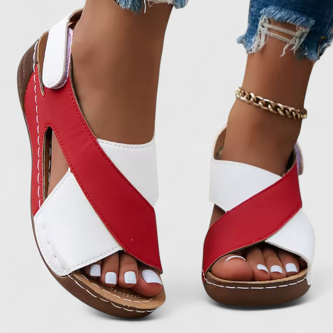 Antonija - Kvėpuojantys ortopediniai vaikščiojimo sandalai moterims