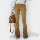 Aukštu Liemeniu Kelnės su Plačiais Apačiais