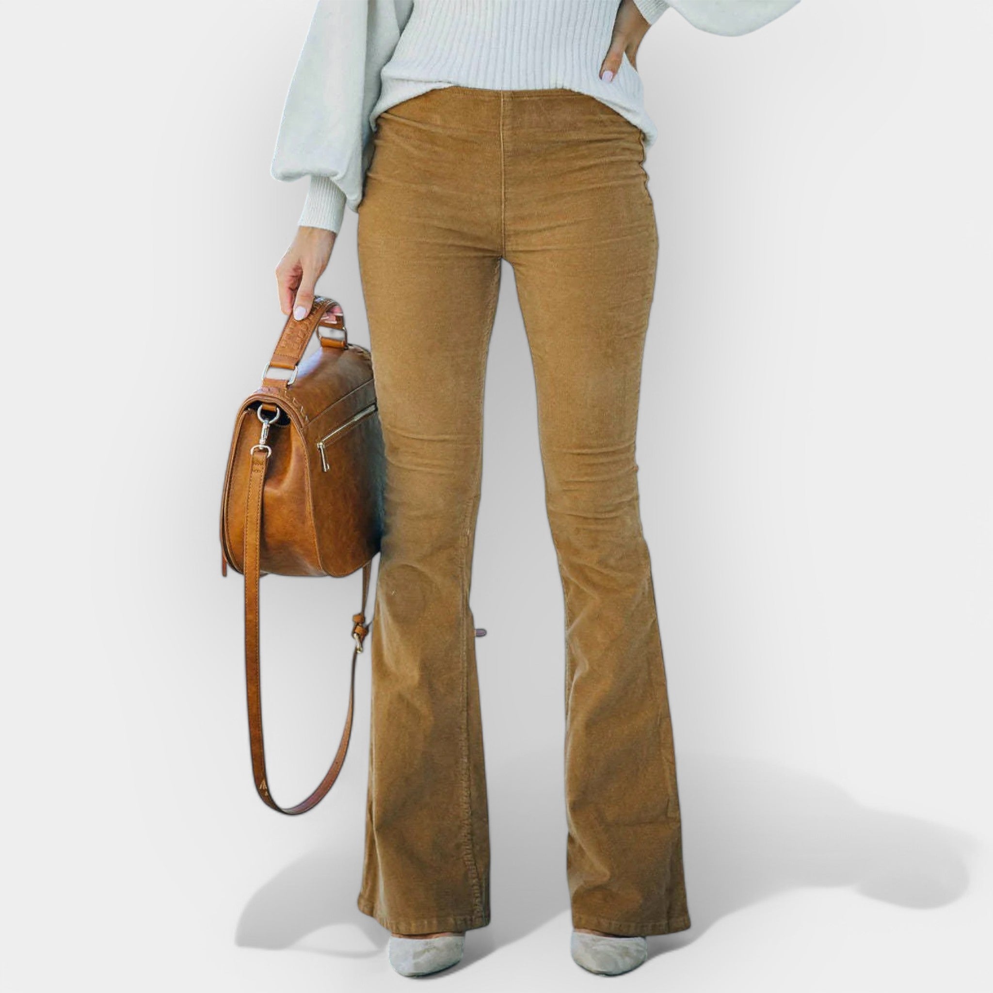 Aukštu Liemeniu Kelnės su Plačiais Apačiais