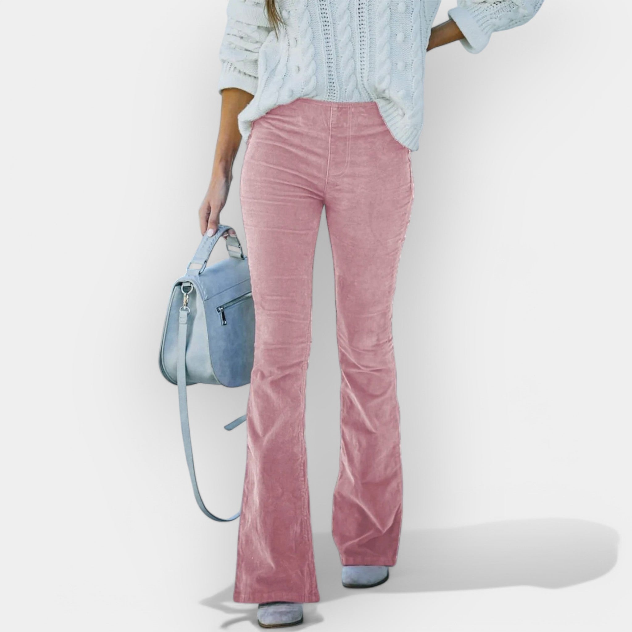 Aukštu Liemeniu Kelnės su Plačiais Apačiais