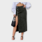 Maxi Sijonas su Mygtukais